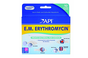 API E.M. ERYTHROMYCIN kiểm soát bệnh do vi khuẩn trên cá